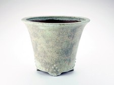 Vaso bonsai artigianale a cascata in gres 18 CM- Handmade Bonsai Pot
