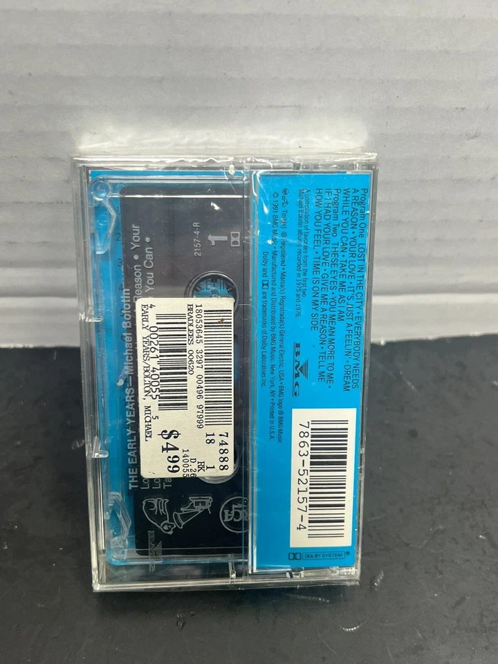 Michael Bolton Cassette Self Titled The One Thing RARE Bolotin BRAND NEW SEALED - Image 4 of 4