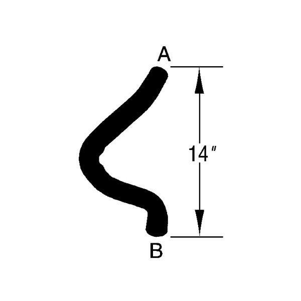 Évitez la surchauffe moteur avec cette durite de radiateur pour Dodge Caravan 1996-2000