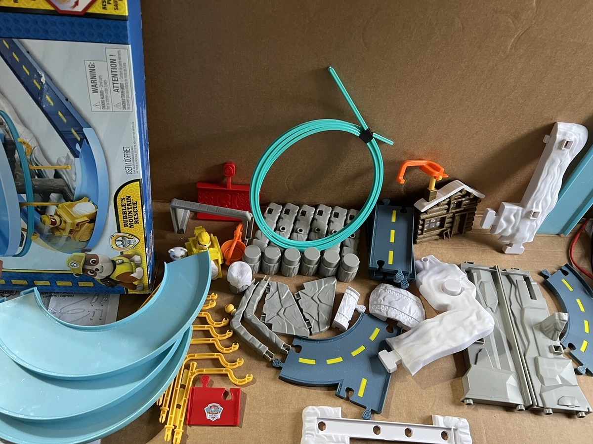 Paw patrol rubble s mountain rescue shop track set