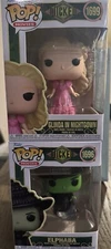 Funko Pop! Wicked Glinda In Nightgown and Elphaba Original Run 1st Print