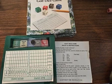 Sports Dice Golf Game Vintage 1990