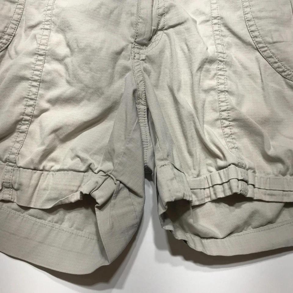 Pantalones Cortos Koppen Para Mujer W31 Tostado Caqui Desgarro Puño con Pestaña Rodante Aire Libre Senderismo Viaje Foto 4 de 4