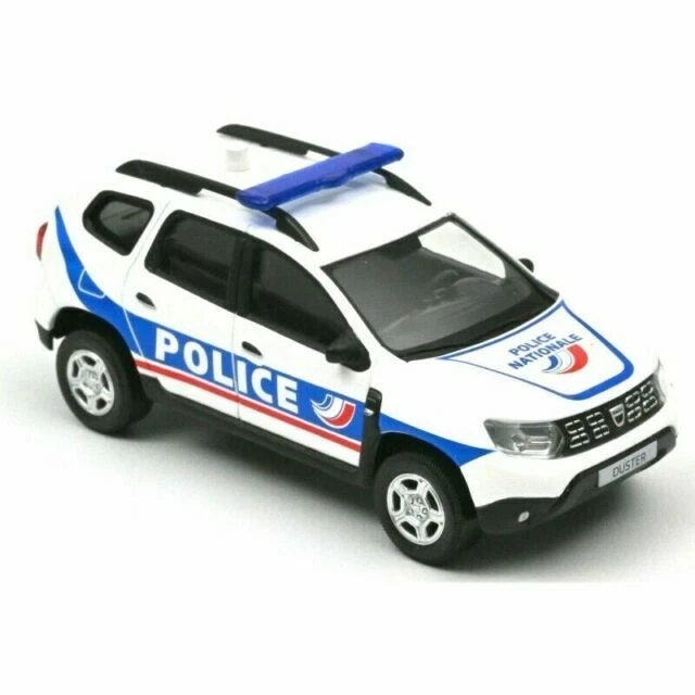 Véhicules policiers miniatures blancs 1:43
