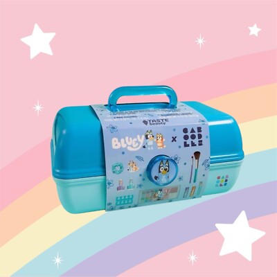 NEW Bluey X Caboodles Makeup Beauty Organizer Kit Carrying Case - 12 Piece Set