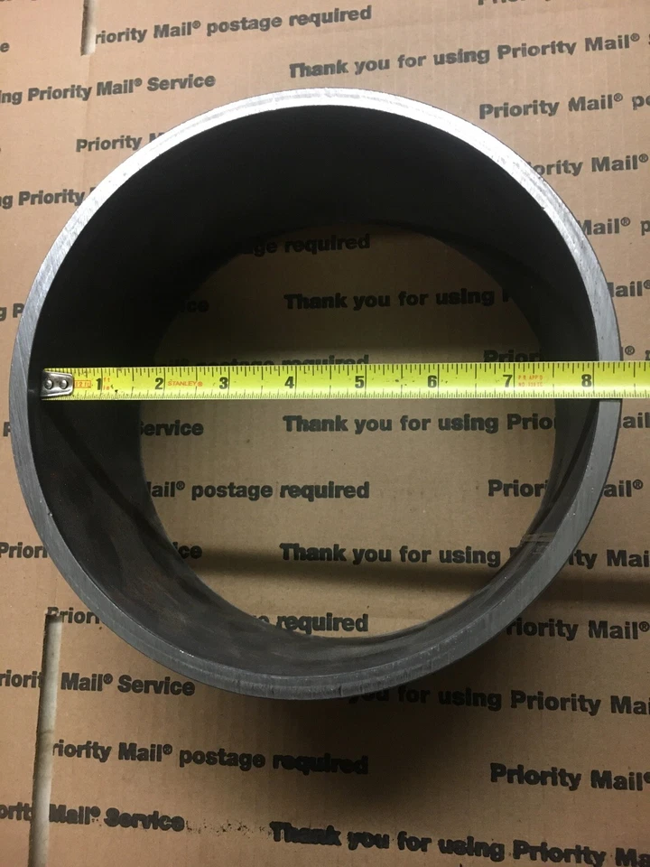 Сварочное стальное кольцевое кольцо 8 дюймов IPS Pipe Sch 40 длиной 4 дюйма 5/16 дюйма для стенки - Изображение 2 из 4