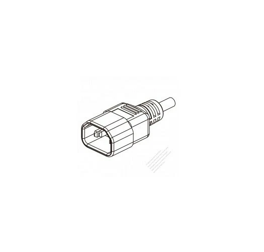 AC Power Cord IEC C15 2.5M 14AWG Well Shin 125V 75C 14AWG E115330 - Image 3 of 4