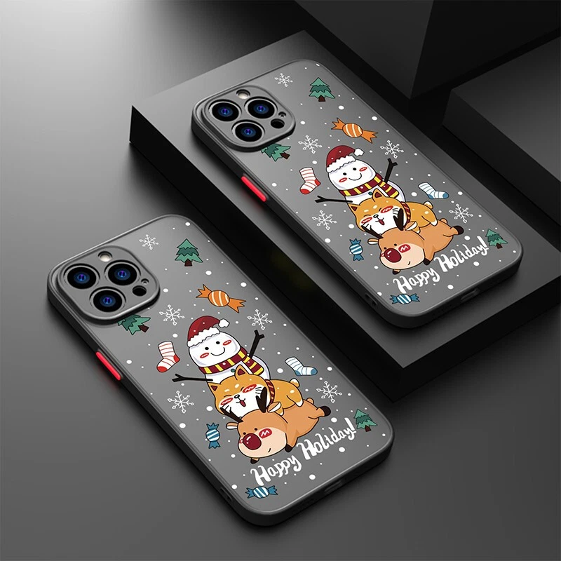 Christmas Shockproof Slim Case Cover For iPhone 15 14 13 12 Pro Max 11 XR 8 Plus - Image 2 of 4