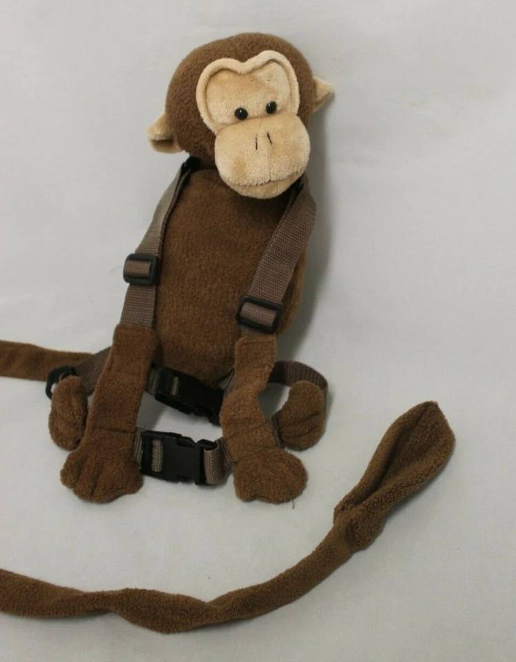 EDDIE BAUER MONO MARRÓN 2 EN 1 ARNÉS COMPAÑERO PELUCHE ANIMAL Foto 2 de 4