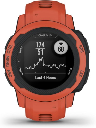 Garmin Instinct 2S Rugged GPS Smartwatch Heart Rate Monitor Poppy - Picture 3 of 6