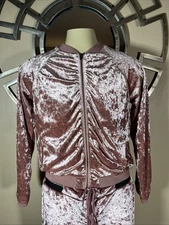 Jolt Pink Velour Jacket Size Xl