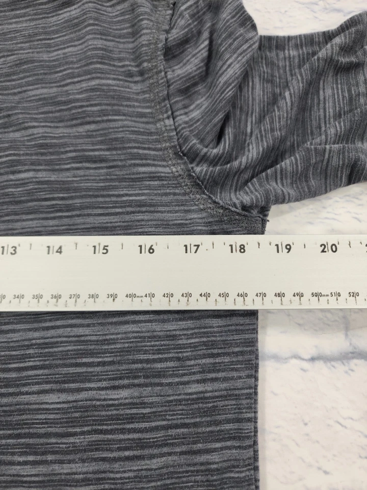 John Varvatos мужской размер S легкий Henley длинным рукавом рубашка серый Пима хлопок - Изображение 3 из 4