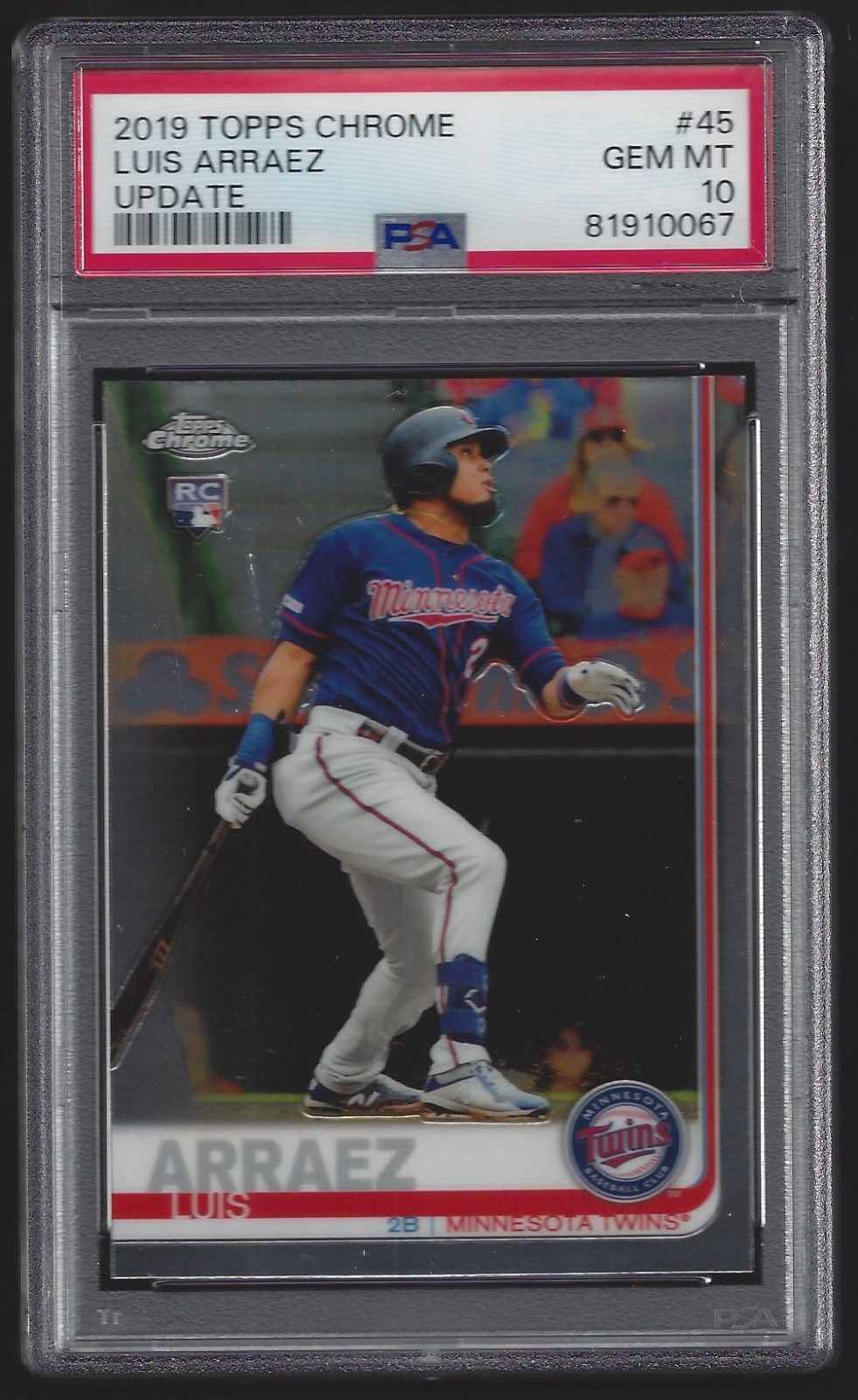 2019 Topps Chrome Update PSA 10 GEM MINT Rookie Card #45 Luis Arraez