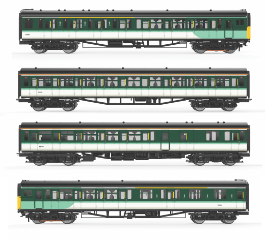 Hornby R30106 Southern Class 423 4-VEP EMU Train Pack - Era 10 OO Gauge