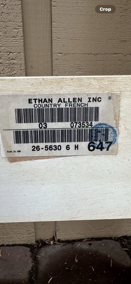 Beautiful!  Ethan Allen Country French Wheatback King Bed 26-5630 647 - Image 3 of 4