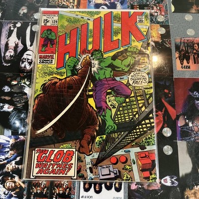 Incredible Hulk  129  Fine+  6.5  The Glob  The Leader  General Ross  Marvel