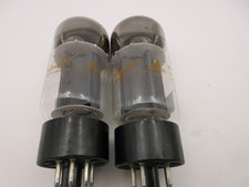 6L6GC Fender Philips ECG Valves Tubes x 2 Used Tested (B18/54)