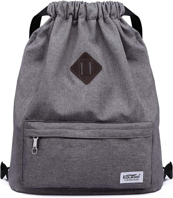 KAUKKO Rucksack mit Kordelzug Sporttasche Unisex