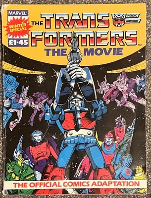 Transformers The Movie #1 Marvel Comic 1986 UK Winter Special