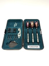 Vintage Jewel Cut Tungsten Dart Set Interchangeable Steel  Soft Tips USA Case