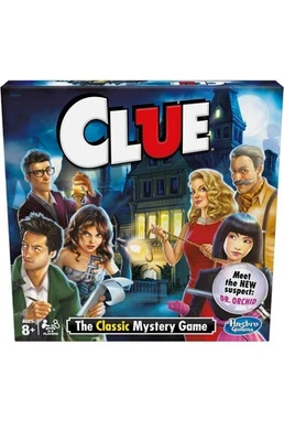 Clue Classic Mystery Board Game Hasbro Family Fun Ages 8+ 2-6 Players