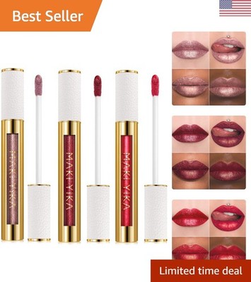 High-Gloss Lip Gloss Set: Long Lasting Metallic Shades for Glamorous Lips