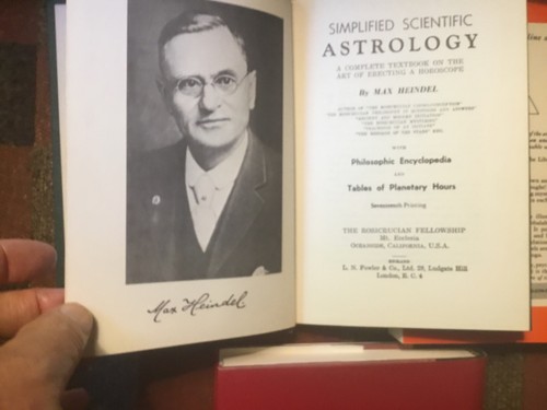 Cover of A NICE OCCULT BOOK MAX HEINDEL SIMPLIFIED SCIENTIFIC ASTROLOGY 17TH PRINTING HC