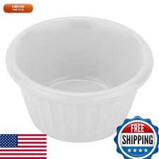 G.E.T. F-625-W 2 oz Fluted Melamine Ramekin White (Pack of 12)