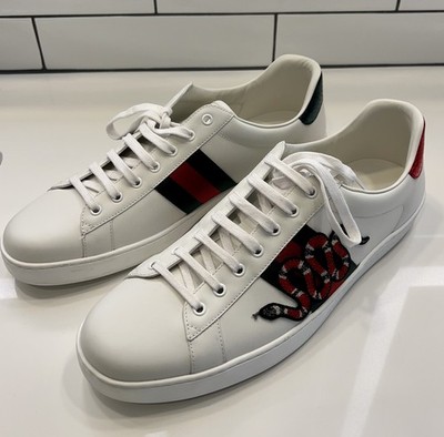 Men\'s Gucci Ace Embroidered Snake
Sneakers Mens Gucci Ace Embroidered Low Top Sneaker White Leather  main image 3