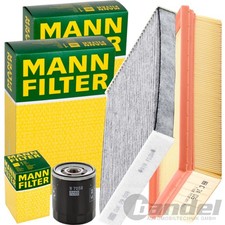 MANN FILTER INSPEKTIONSPAKET passend für CITROËN C3 OPEL CROSSLAND+X 82+83 PS