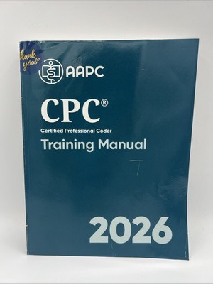 AAPC CPC Certified Professional Coder Training Manual 2026