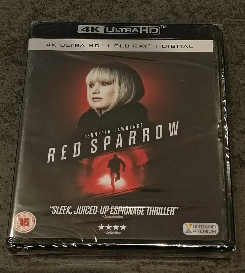 RED SPARROW 4K UHD AND BLU RAY AND SLICOVER BRAND NEW SEALED UK RELEASE  - Image 3 of 4