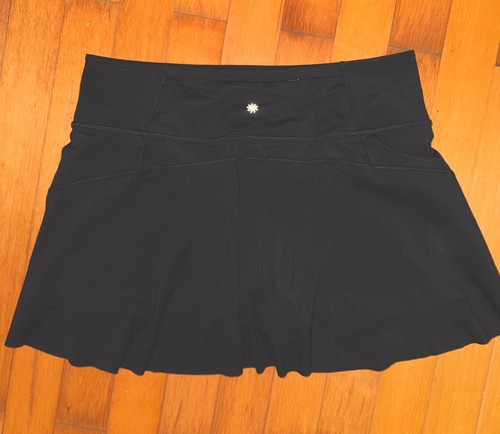 Athleta Ace Advantage High Rise 15.5 in. Skort Medium Black Tennis Golf XL