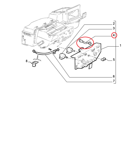 Schalter Heizung Fiat Coupe' - Marea Original 46721796-image