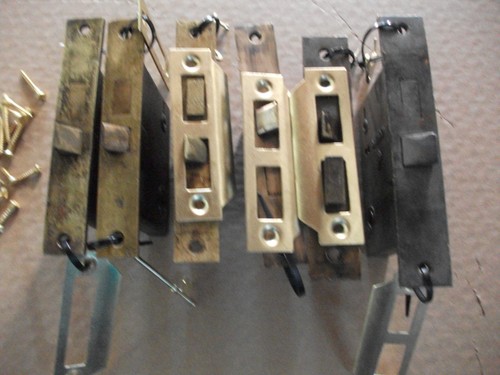 VintageDoor Mortise Locks - Contractor/Restoration SIX PACK-4w/keys+6 Strikes - Picture 3 of 4
