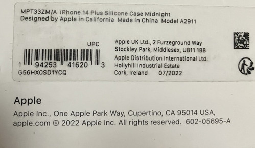 Apple Silikon Case mit MagSafe für iPhone 14 Plus - Mitternacht MPT33ZM/A Openbox - Bild 3 von 3