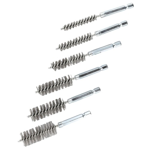 Pack de 6 brosses d'al??sage en acier inoxydable pour perceuse ?? percussion sol - Bild 11 von 12