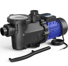 AQUASTRONG In/Above Ground Pool Pump, High FlowSingle Speed, 2HP, 8917 GPH, 220V