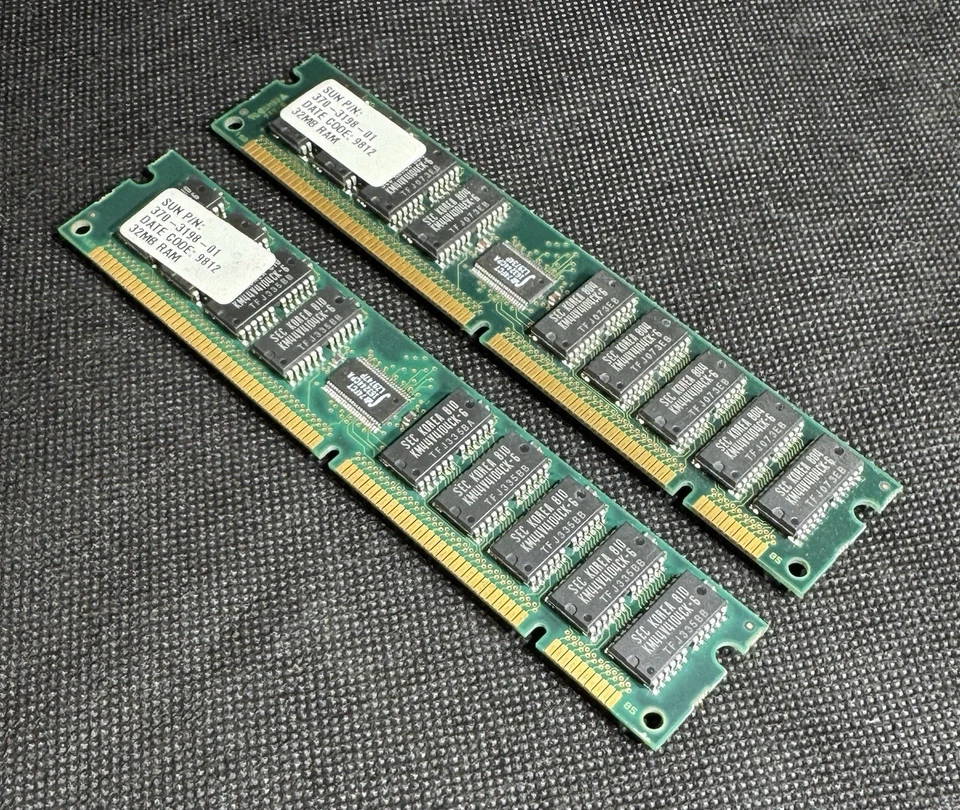 Sun X7030A 64MB (2x 370-3198 32MB) Memory Kit Sun Ultra 5 / Ultra 10, TESTED!! - Image 2 of 4