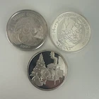 3x 1oz Rounds - Christmas Theme- 1990,1990,1992
