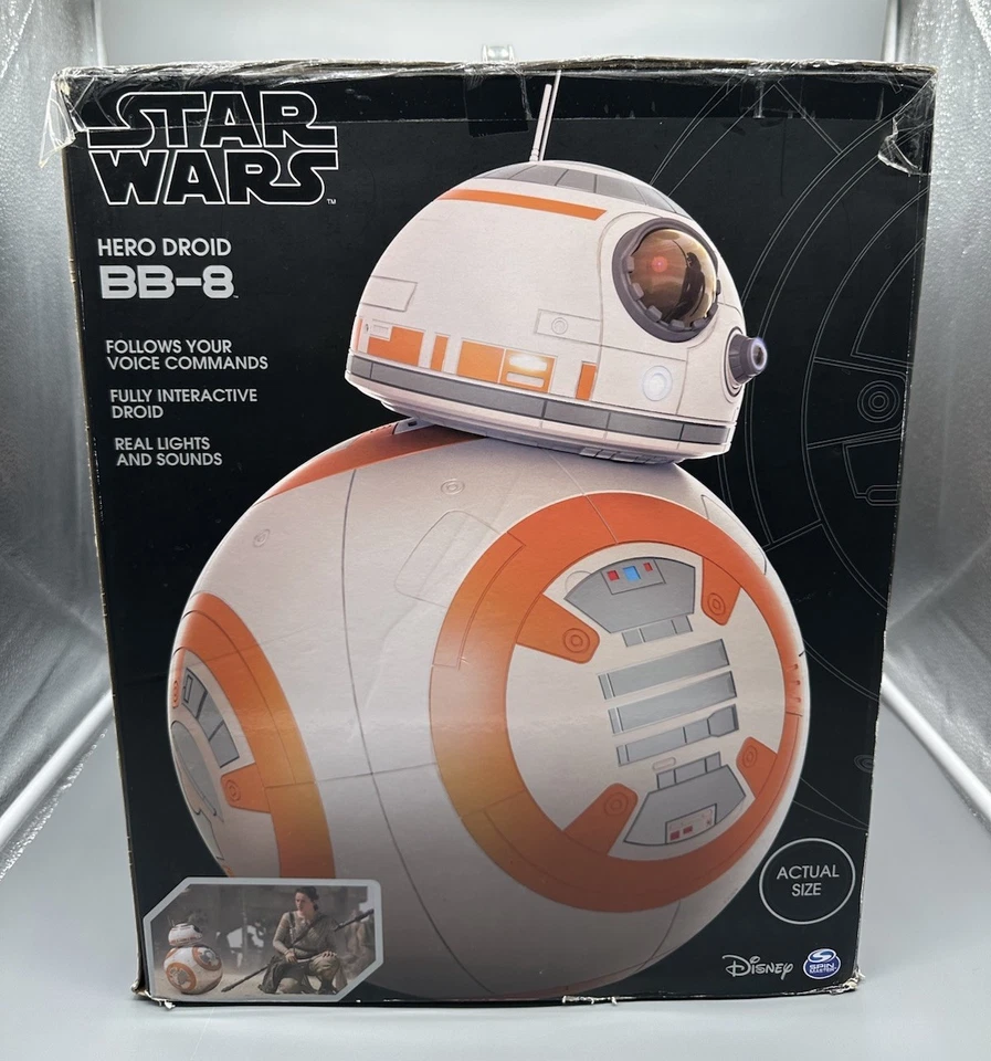 Spin Masters Star Wars BB-8 Droid Robot Orange White Remote Control NEW - Image 4 of 4