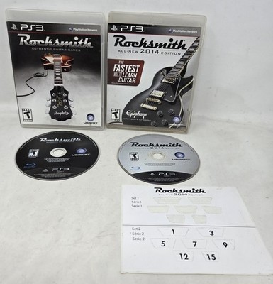 Rocksmith & Rocksmith 2014 Edition (Sony Playstation 3 PS3) Tested Working Lot 2