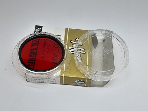 EARLY TIFFEN SERIES VI 6 RED 25A DROP IN VERY CLEAN FILTER LENS IN ITS BOX - Picture 5 of 9