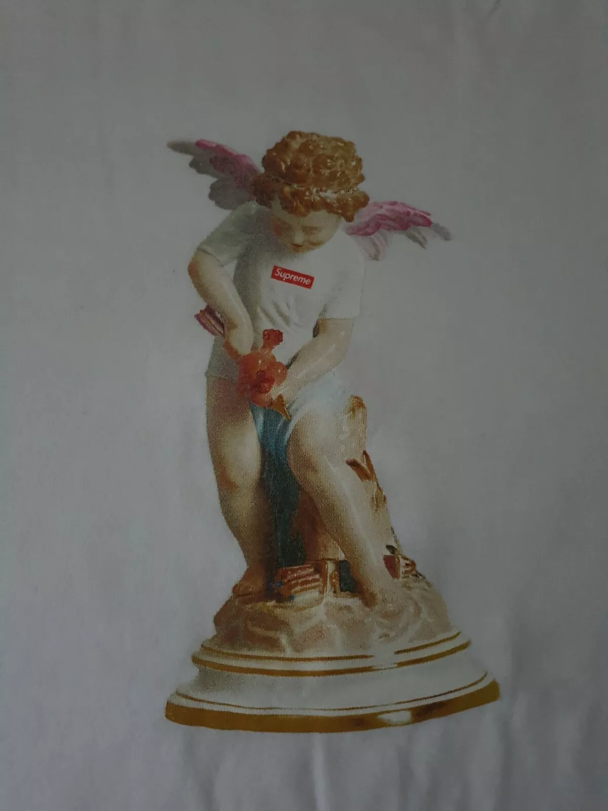 Tee shirt blanc SS19 Supreme Cupid taille M moyen chérubin