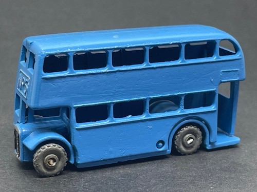 MATCHBOX LESNEY LONDON BUS - CUSTOM BLAU