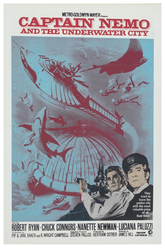 ネモ船長と海底都市　USオリジナル映画ポスター CAPTAIN NEMO & THE UNDERWATER CITY 11