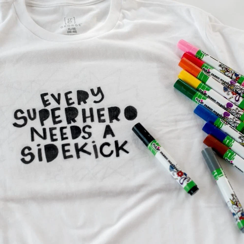 10 шт. перманентных тканевых щеток маркеров наконечников радужных наборов для самостоятельного текстильного искусства - Изображение 4 из 4