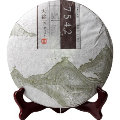 TAETEA 7542 Shen Puer Tea Batch 1401 Dayi Raw Puer Tea 357g/12.59oz