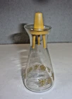 Vintage Pyrex Clear Glass Golden Butterflies Salt Shaker Escellen Used Condition