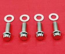 Yamaha Banshee YFZ350 Polished High Strength Stainless ATV Foot Peg Bolt Kit